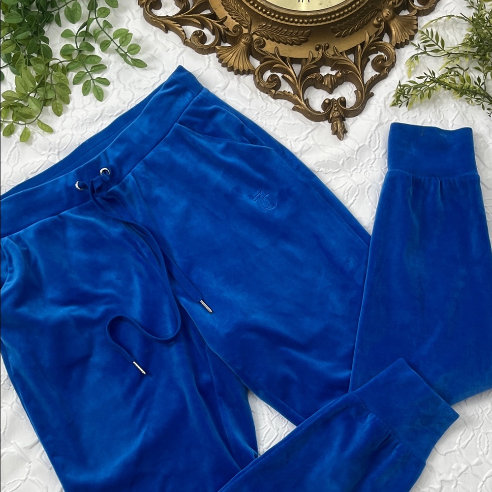 Juicy Couture Blue Velour Joggers